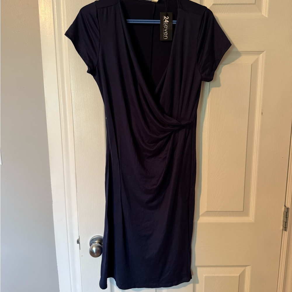 Seven7 Deep Blue Midi Dress